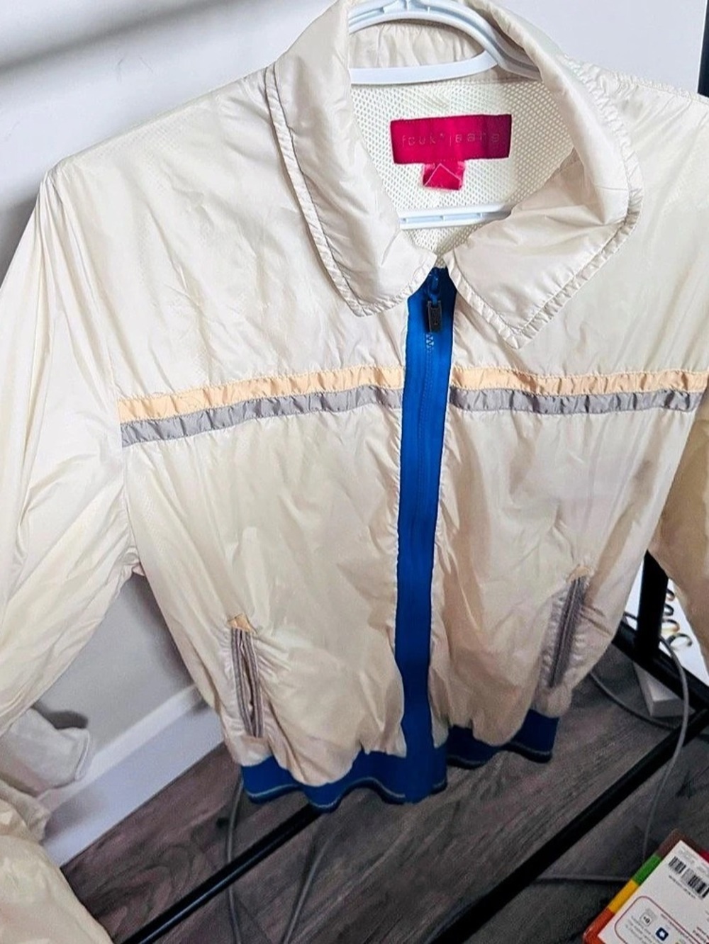 FCUK Color Block Track Jacket Size Medium Like New